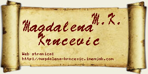 Magdalena Krnčević vizit kartica